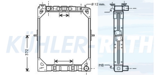 Wasserkhler passend fr Mercedes-Benz