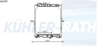 Wasserkhler passend fr Mercedes-Benz