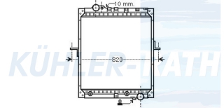 Wasserkhler passend fr Mercedes-Benz