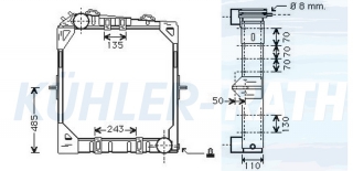 Wasserkhler passend fr Mercedes-Benz