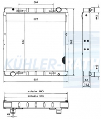 Wasserkhler passend fr Iveco