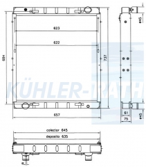 Wasserkhler passend fr Iveco