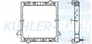 Wasserkhler passend fr Iveco