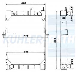 Wasserkhler passend fr Iveco