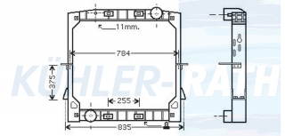 Wasserkhler passend fr Iveco