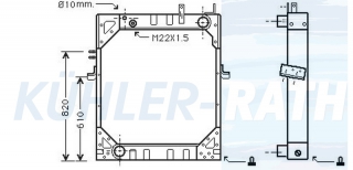 Wasserkhler passend fr Iveco