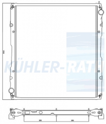 Wasserkhler passend fr Scania