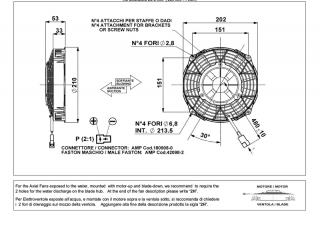 Ventilator passend fr Comex 12V drckend  210