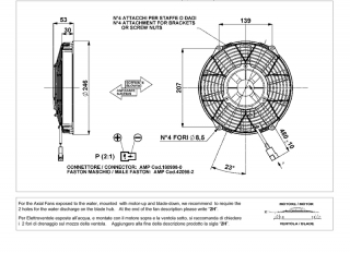 Ventilator passend fr Comex 12V drckend  246