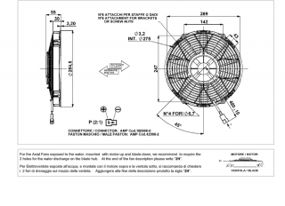 Ventilator passend fr Comex 12V drckend  284,5