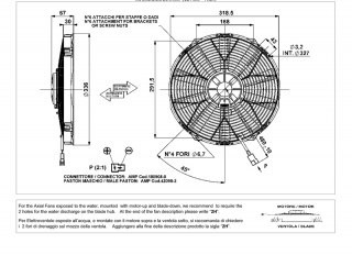 Ventilator passend fr Comex 12V drckend  336