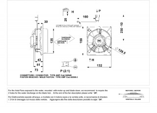 Ventilator passend fr Comex 12V ziehend mit Gehuse