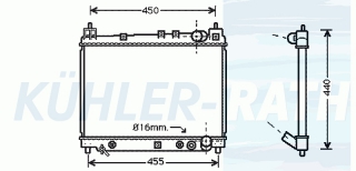 Wasserkhler passend fr Toyota