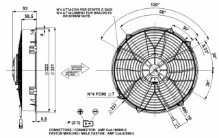 Ventilator passend fr Comex 12V drckend  337