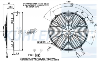 Ventilator passend fr Comex 24V drckend  337