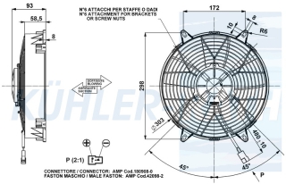 Ventilator passend fr Comex 12V drckend  303