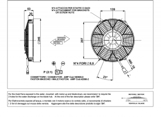 Ventilator passend fr Comex 12V ziehend  246