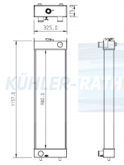 Wasserkhler passend fr Komatsu