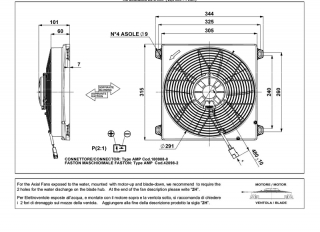 Ventilator passend fr Comex 24V ziehend mit Gehuse