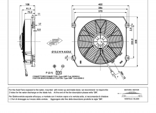 Ventilator passend fr Comex 12V ziehend mit Gehuse