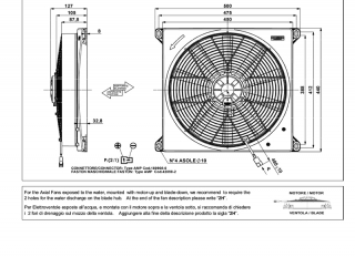 Ventilator passend fr Comex 24V ziehend mit Gehuse