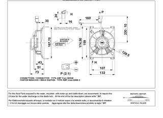 Ventilator passend fr Comex 12V ziehend mit Gehuse