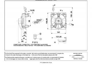 Ventilator passend fr Comex 12V ziehend mit Gehuse