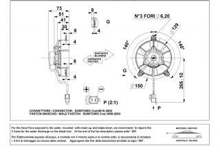 Ventilator passend fr Comex 12V drckend  129