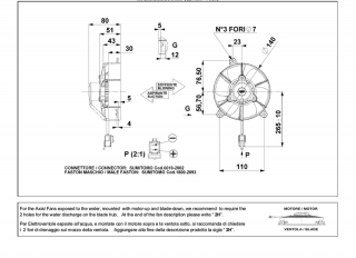 Ventilator passend fr Comex 12V drckend  140