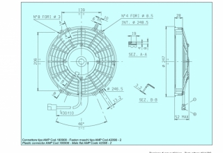 Ventilator passend fr Spal 12V drckend  247