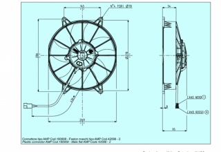 Ventilator passend fr Spal 12V ziehend  278