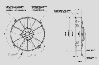 Ventilator passend fr Spal 24V ziehend  331