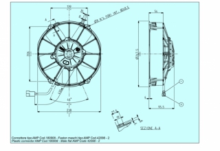 Ventilator passend fr Spal 24V drckend  247,5