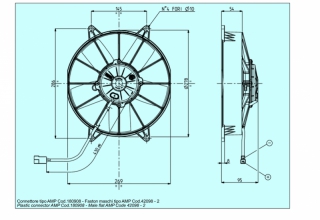 Ventilator passend fr Spal 12V ziehend  278