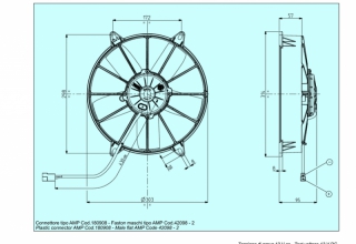 Ventilator passend fr Spal 12V ziehend  304