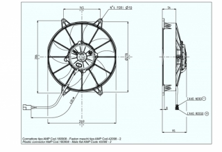 Ventilator passend fr Spal 24V ziehend  278