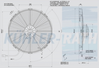 Ventilator passend fr Spal 24V drckend  414