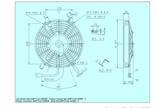 Ventilator passend fr Spal 24V drckend  247