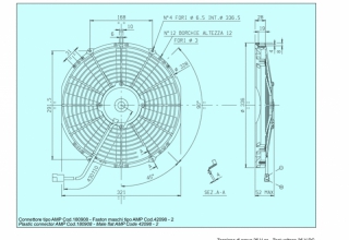 Ventilator passend fr Spal 24V ziehend  336