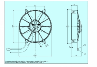 Ventilator passend fr Spal 24V drckend  315