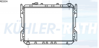 Wasserkhler passend fr Mazda