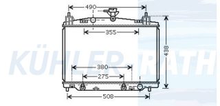 Wasserkhler passend fr Mazda