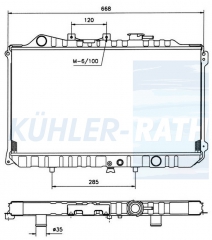 Wasserkhler passend fr Mazda