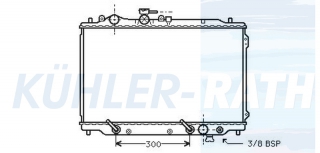 Wasserkhler passend fr Mazda