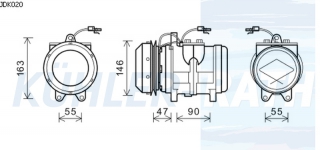 Kompressor passend fr John Deere