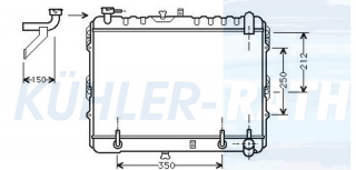 Wasserkhler passend fr Mazda