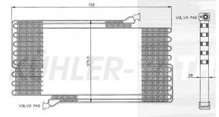 Kondensator passend fr Volvo