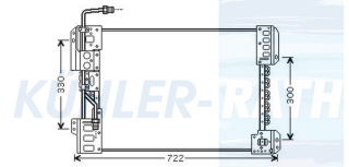 Kondensator passend fr Mercedes-Benz