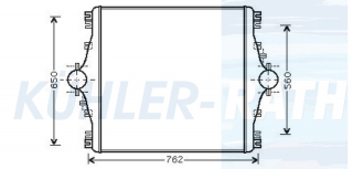 Ladeluftkhler passend fr Iveco