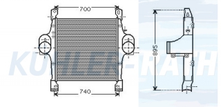 Ladeluftkhler passend fr Iveco